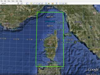 Check Corsica Boundaries under Google Earth