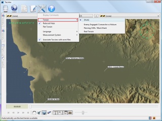 Choose between real or simulators terrain