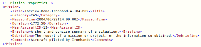 Mission Properties