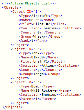 Objects List